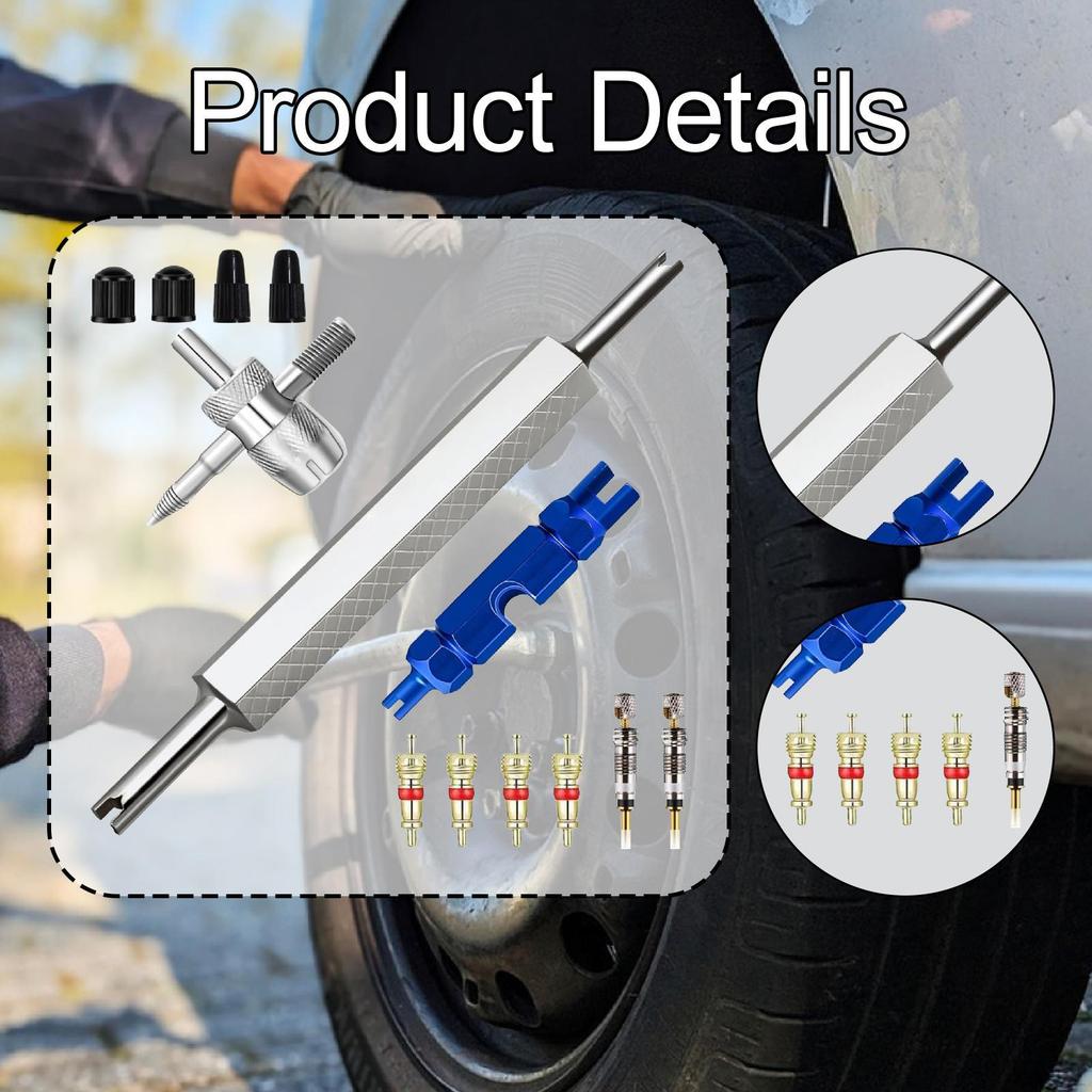 Sada nástrojů pro demontáž dříku ventilku pneumatiky Odstraňovač jádra Příslušenství Přenosná údržba Náhrada