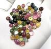 Natural Multi Tourmaline Mix Shape Cabochon Loose Gemstone Lot 16-20 Pcs 5-9 MM 20 CT Multi Tourmaline Cabochon Gemstone For Jewelry Making