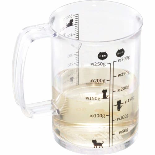 Kai Nyammy Cat Measuring Cup, 500ml, Made in Japan, Dishwasher Safe, DH2728