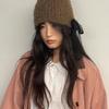 HOKUSPOKUS Furry Knit Beanie_Brown