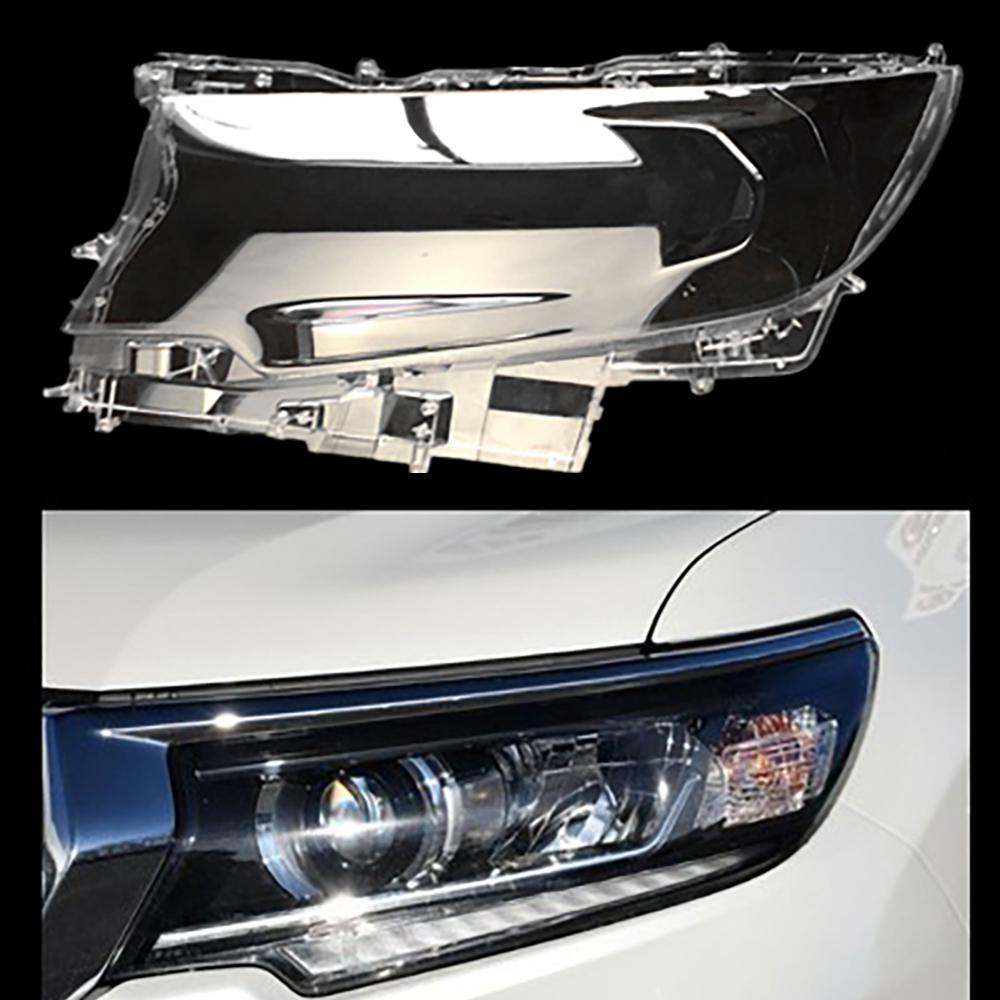 

Car Headlight Lens For Toyota Prado 2017 2018 2019 Headlamp Cover Car Replacement Front Transparent Auto Shell Driver Side