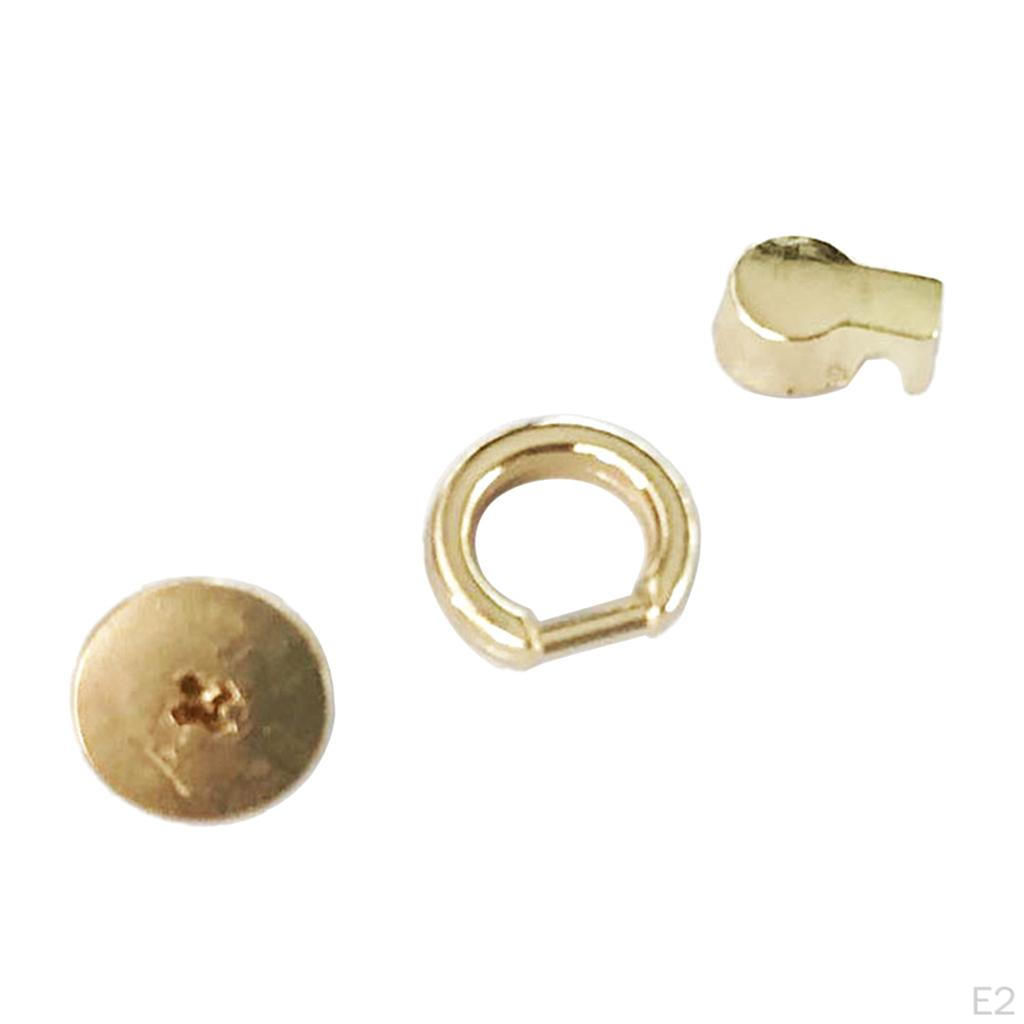 10 Pieces Rivet Back Screw Stud Connector for Wallet Chain Hardware