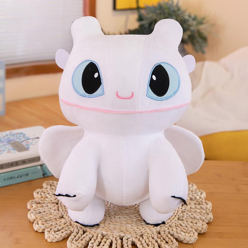 Popular Night Fury Toothless Doll Black Dragon White Dragon Plush Toy Dragon Training Master Doll Ragdoll