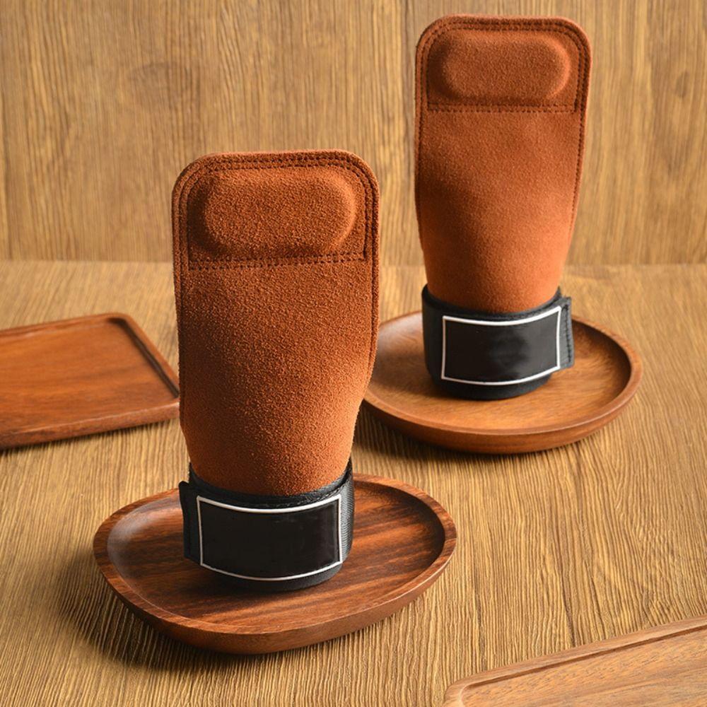 Double Leather Gym Gloves Cowhide Workout Gloves Protection Deadlift Belt  Gym Training