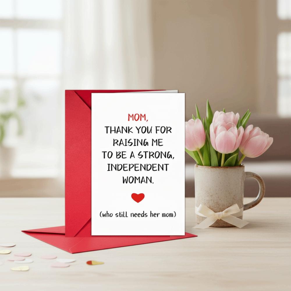 10Pcs/Set Floral Pattern Thank You Card Elegant Holiday Card  Mother's Day Gift Cards