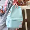 School Bag Women's Ins College Style Fresh Solid Color Backpack Junior High and High School College Student Backpack High-end Sense Bag Simple