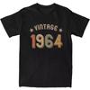Vintage 1964 60th Birthday T Shirts Men Women Cotton Amazing People 60 Year Old Gifts Tee Shirt Short Sleeve Gift Idea