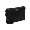 Prada Astuccio per Cosmetici in Re-Nylon Pochette da Uomo Nero 2NE7892DMH-F0002