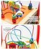 Wooden Toddler Push Walker Car with Adjustable Speed - Multifunctional Educational Toy