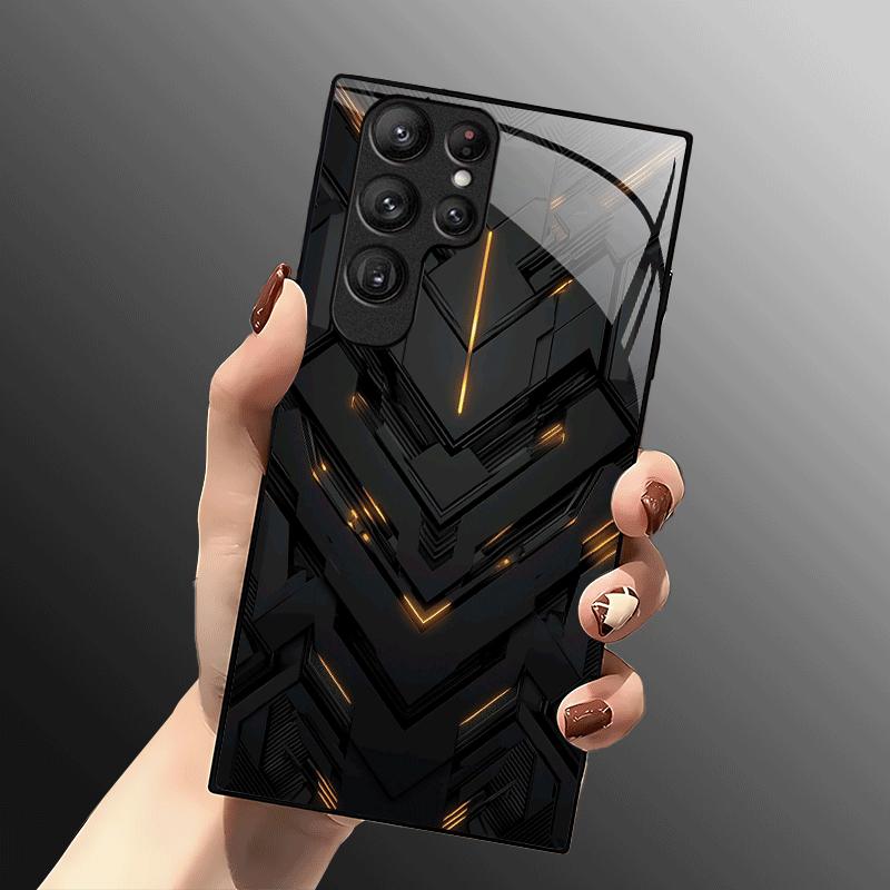 SimplicityTrend Exquisite Luxury High-end PhoneCase Glass PhoneCase for Samsung Galaxy S26 S25 S24 S23 S22 S21 FE,Ultra,Plus