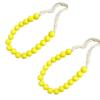 2Pcs Wood Bead Curtain Tiebacks, Curtain Holdbacks for Thin or Thick Window Draperies, Boho Farmhouse Curtain Tiebacks, Curtain Tie Backs for Home
