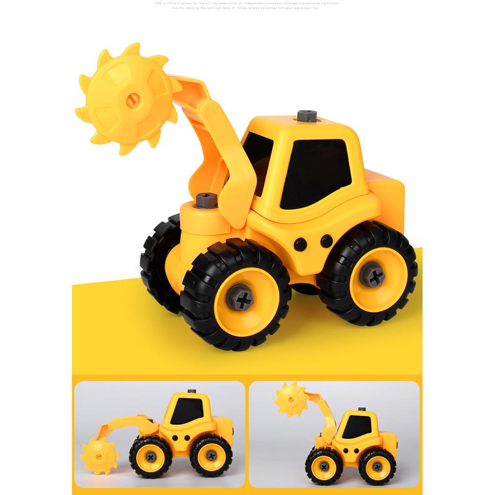 Children Detachable ABS Truck Toy DIY Assemble Construction Vehicle Model Boys Birthday Holiday Gift