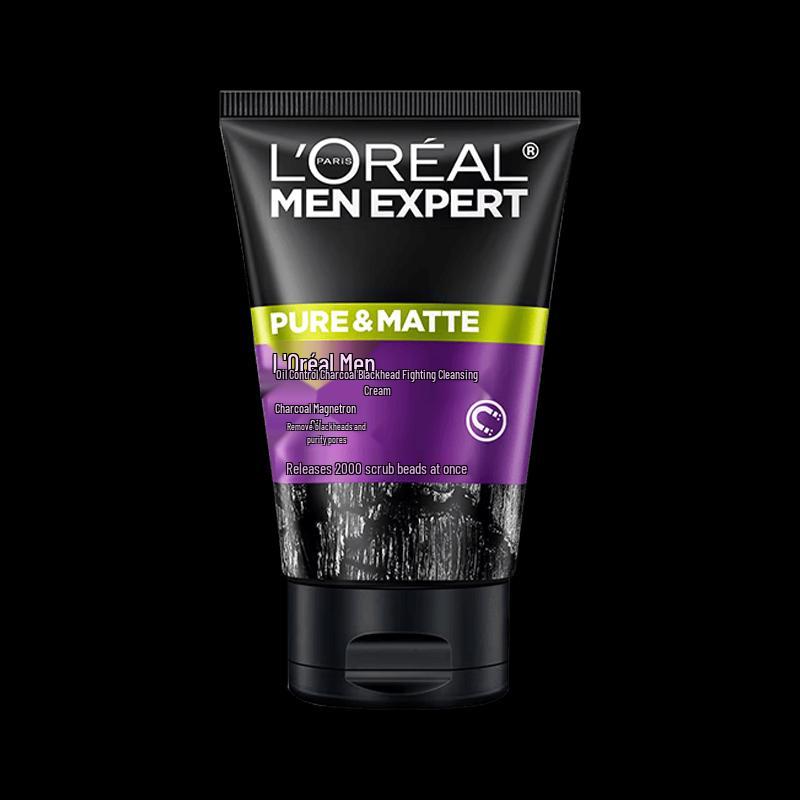 

L Oreal Men s Oil Control Charcoal Anti-Blackhead Facial Cleanser
