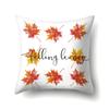 Thanksgiving Pillowcase Blessing Maple Leaf Pumpkin Sofa Cushion Cover Office Home Living Room Pillowcase