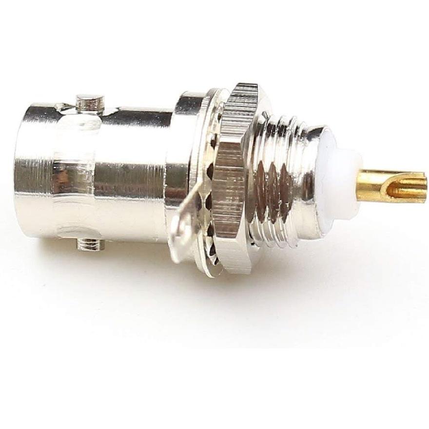 BNC Chassis Panel Mount Socket Female Jack Solder Type Connectors Adapter 6-Pack