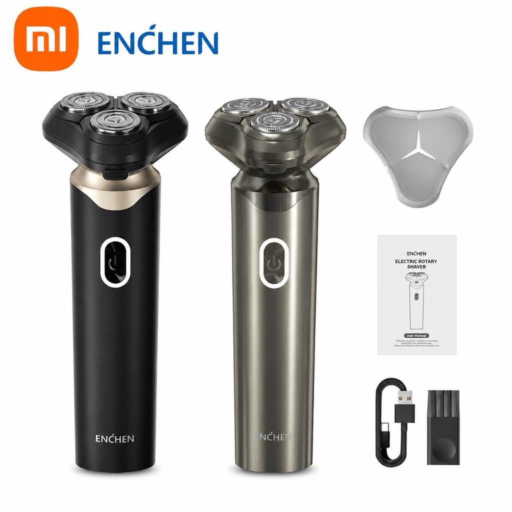 Xiaomi ENCHEN BlackStone 6 Electric Shaver – 3D Floating Heads, Wet & Dry Cordless Shaver with Travel Lock
