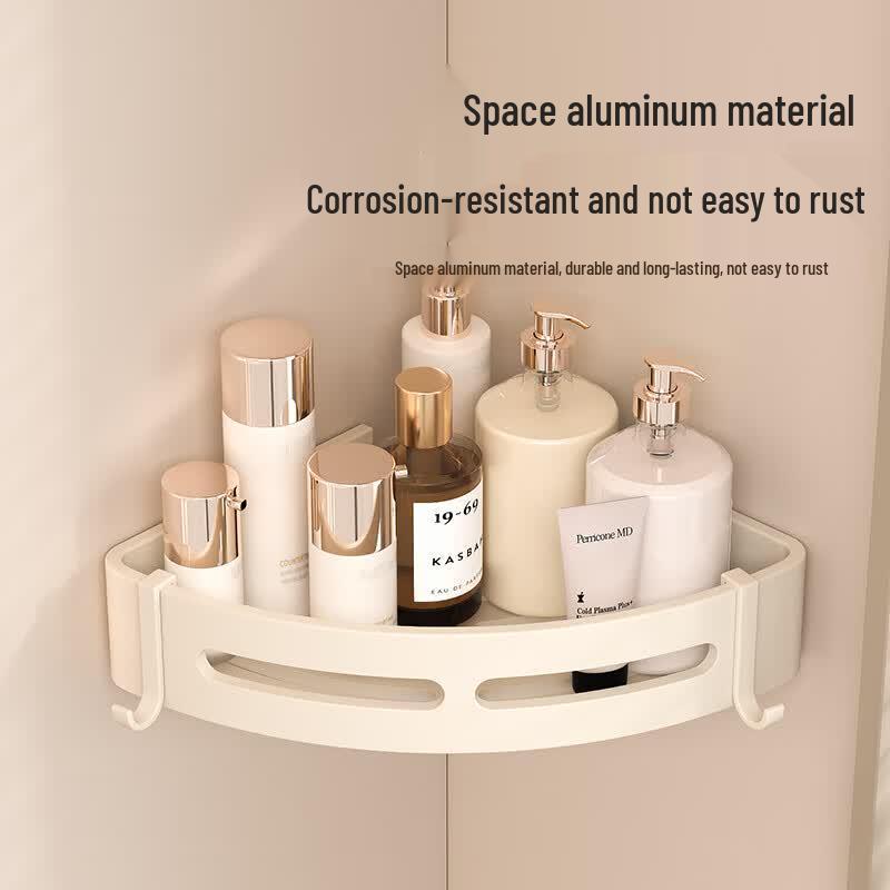 Mr. Tiger No-Drill Wall-Mounted Bathroom Corner Shelf