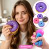 Donut-Form Slow Rising Quetschspielzeug Weicher PU-Schaum Stressabbau Handgehaltenes sensorisches Spielzeug für Zuhause Büro Schule Dekoration