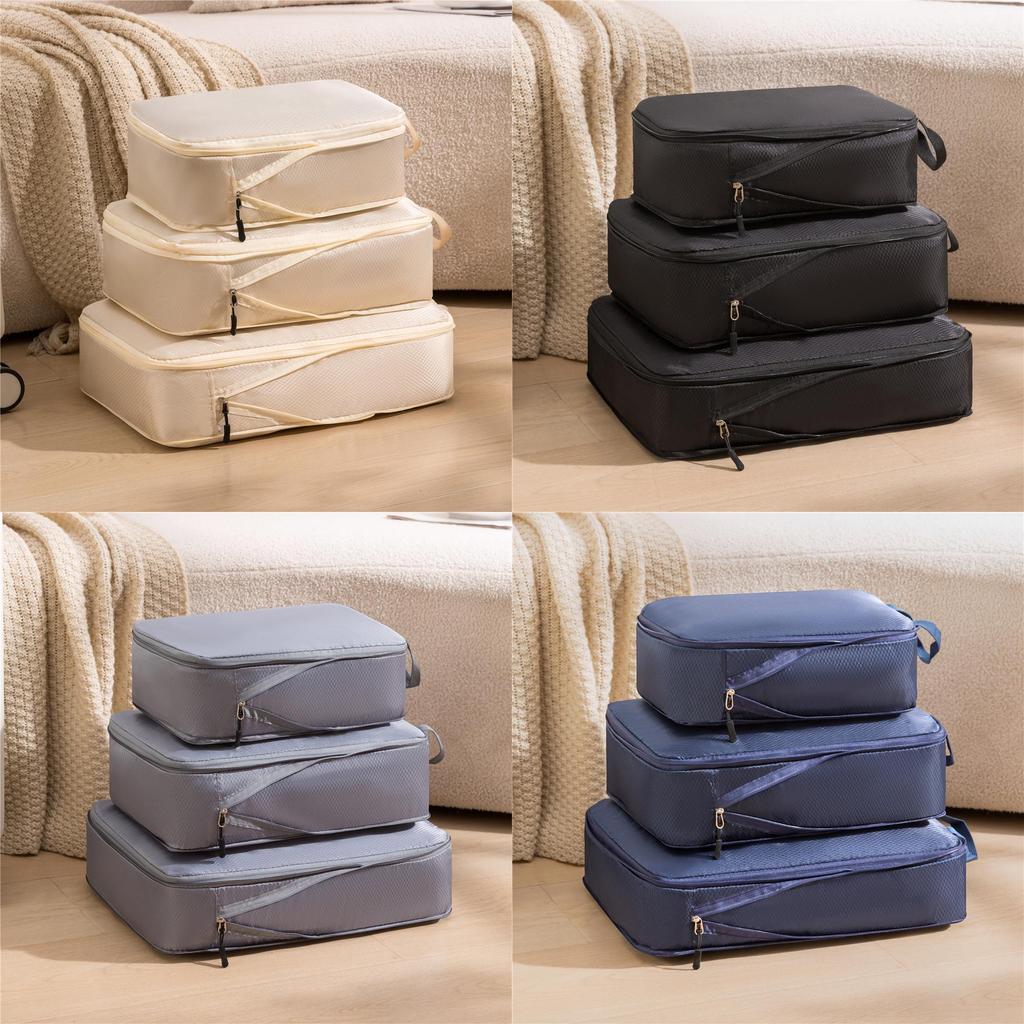 Travel Storage Set With Compression Bags For Clothes And Shoes For Efficient Packing