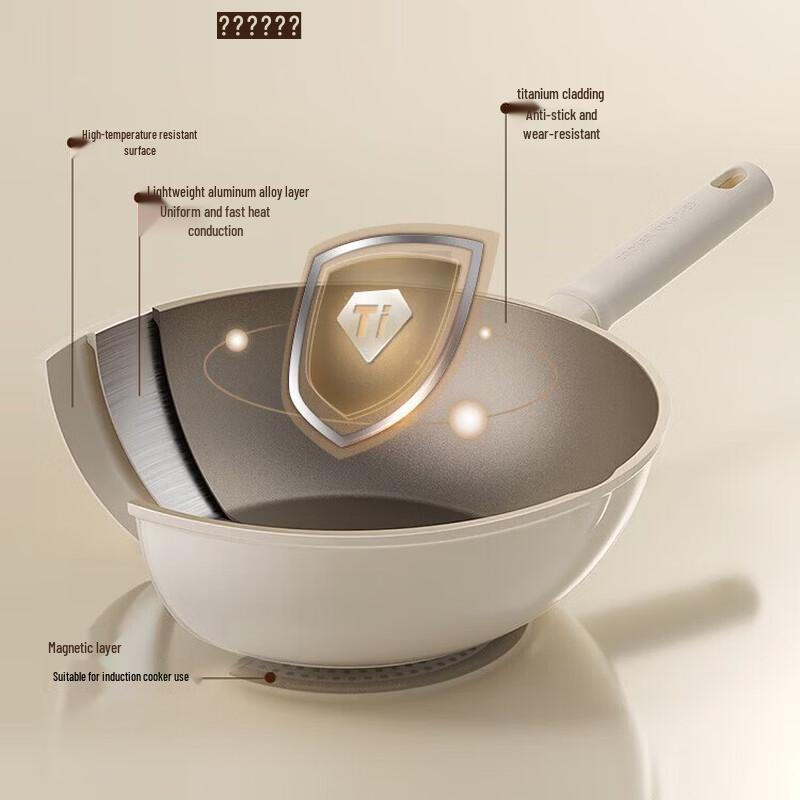 COOKER KING Titanium Shield Non-stick Wok