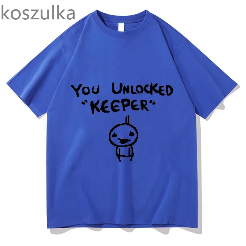 Hip Hop Binding Of Isaac Print Tshirt Unisex Unisex Oversized You Unlocked Keeper T Shirt Cotton Tee Hip Hop Tshirt Tops Streetwear