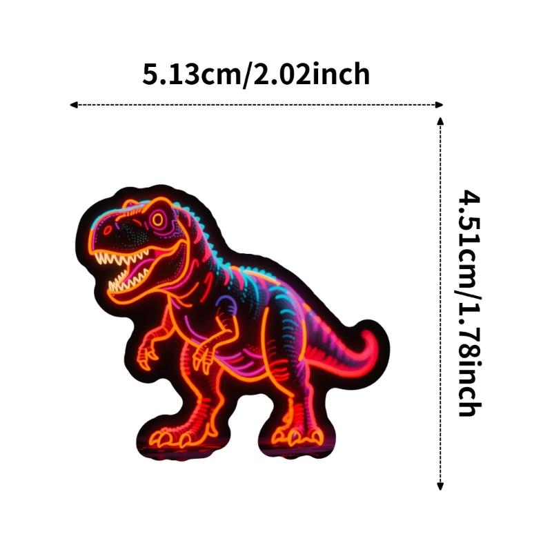 56Pieces Creative Dinosaur Graffiti Stickers for Easy Peels and Stick Application Scrapbook Luggage Decoration