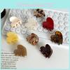 Korean Highquality Small Heart Hair Claw Clip With Unique Patterns For Wear Everyday