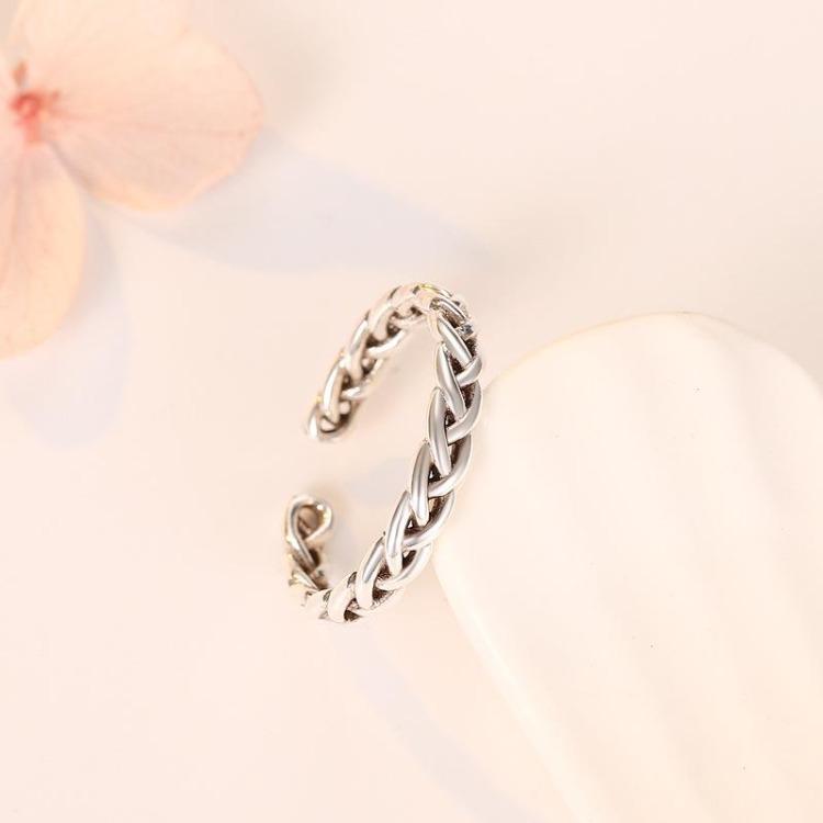 925 Sterling Silver Ring AAA Zircon Adjustable Simplicity Fashion Exquisite Women Jewelry Accessories Wedding Party Gift