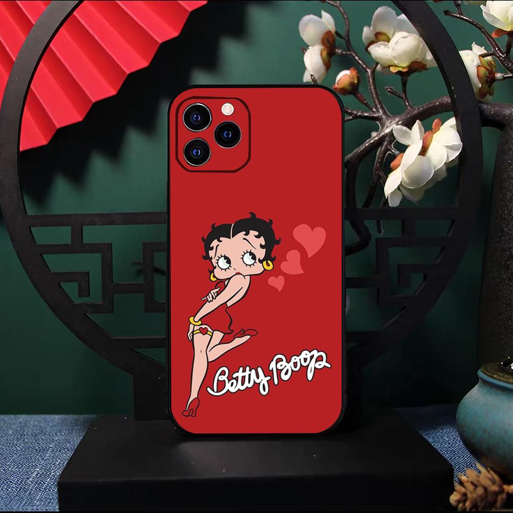Betty Beautiful B-boop Phone Case For IPhone 17 Pro Max 16 15 14 Pro Max 13 11 X Xs Xr 8 7Plus Silicone Cover