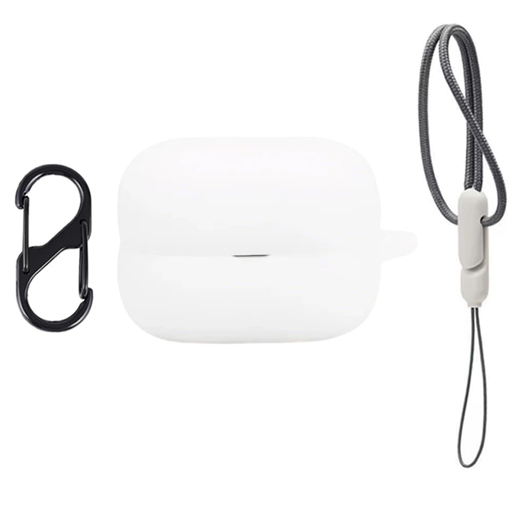 

Для SONY LinkBuds Fit чехол защитный чехол беспроводные наушники силиконовый защитный чехол пряжка ремешок носимый и пылезащитный WF-LS910N [SHANCHI] белый