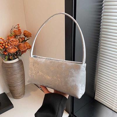 Women Small PU Leather Design Square Underarm Shoulder Bag   Trendy Crossbody Bag Female Handbags and Purses Bolso Mujer