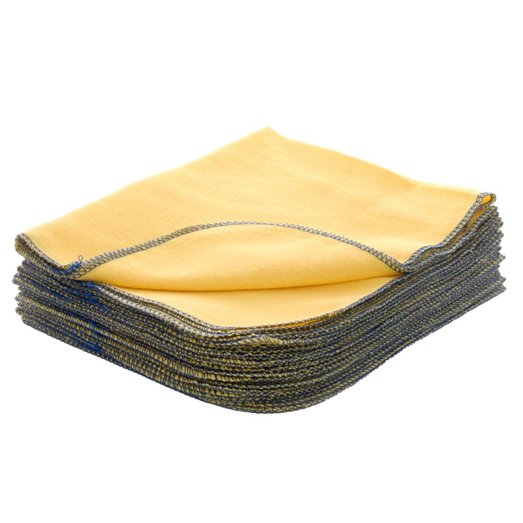 Leecroft Καλύτερο Κίτρινο Ξεσκονόπανο Μπλε Άκρη 50cm x 40cm