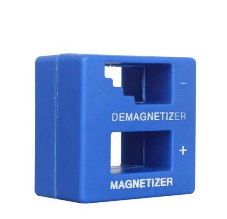 

Blue Precision Magnetizer And Demagnetizer, Magnetizer Demagnetizer For Screwdriver, 2 In 1 Quick Magnetization And Demagnetizat синий