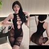 Sexy Fishnet Bodystockings Women Erotic Lingerie Fishnet Bodysuit Outfits Lace Underwear Erotic Mesh Stockings Set Costumes