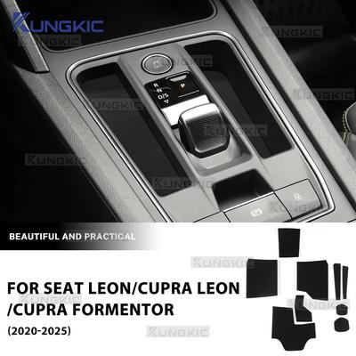 Dla Seat Leon MK4 Cupra Leon Cupra Formentor 2020 2021 2022 2023 2024 2025 Panel Przekładni Konsoli Centralnej Naklejka Do Przechowywania Wnętrze