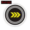 New motorcycle three-color reflective circular reflective plate, electric vehicle LED daytime running turn warning light modific