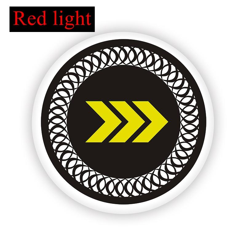 New motorcycle three-color reflective circular reflective plate, electric vehicle LED daytime running turn warning light modific