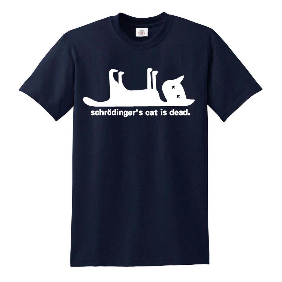 

Schrodingers Cat Funny T-Shirt Cat Retro Kitten Xmas Gift Mens Ladies tshirt Top 3XL