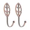 2 Alloy Elegant Decorative Curtain Holdbacks Wall Hooks with Screws