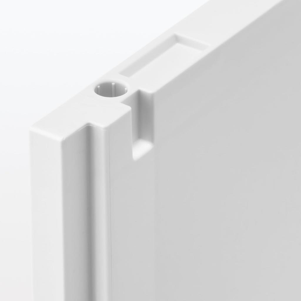 MUJI Recycled Polypropylene Storage Rack, Medium, White/Gray