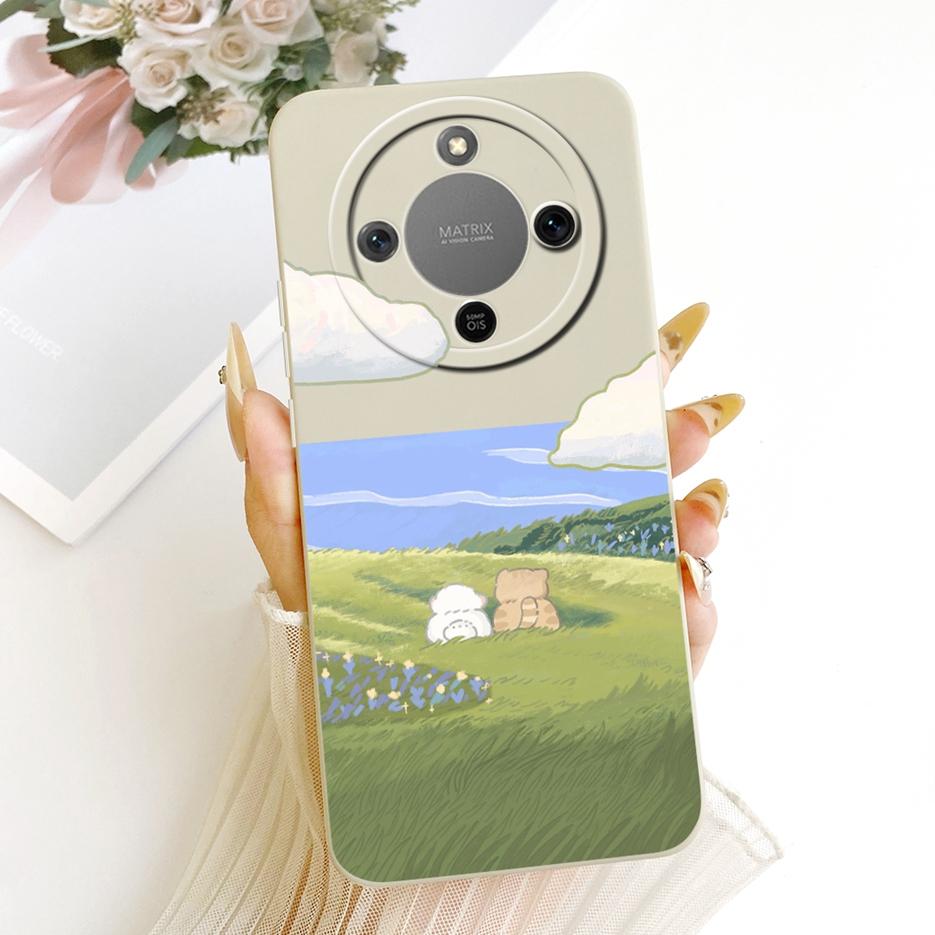 For Honor Magic 8 Lite Case Honor X9d MTN-NX1 Cute Dog Panda Cartoon Cover Silicone Case For Honor X70 X 70 HonorX9d Soft Fundas