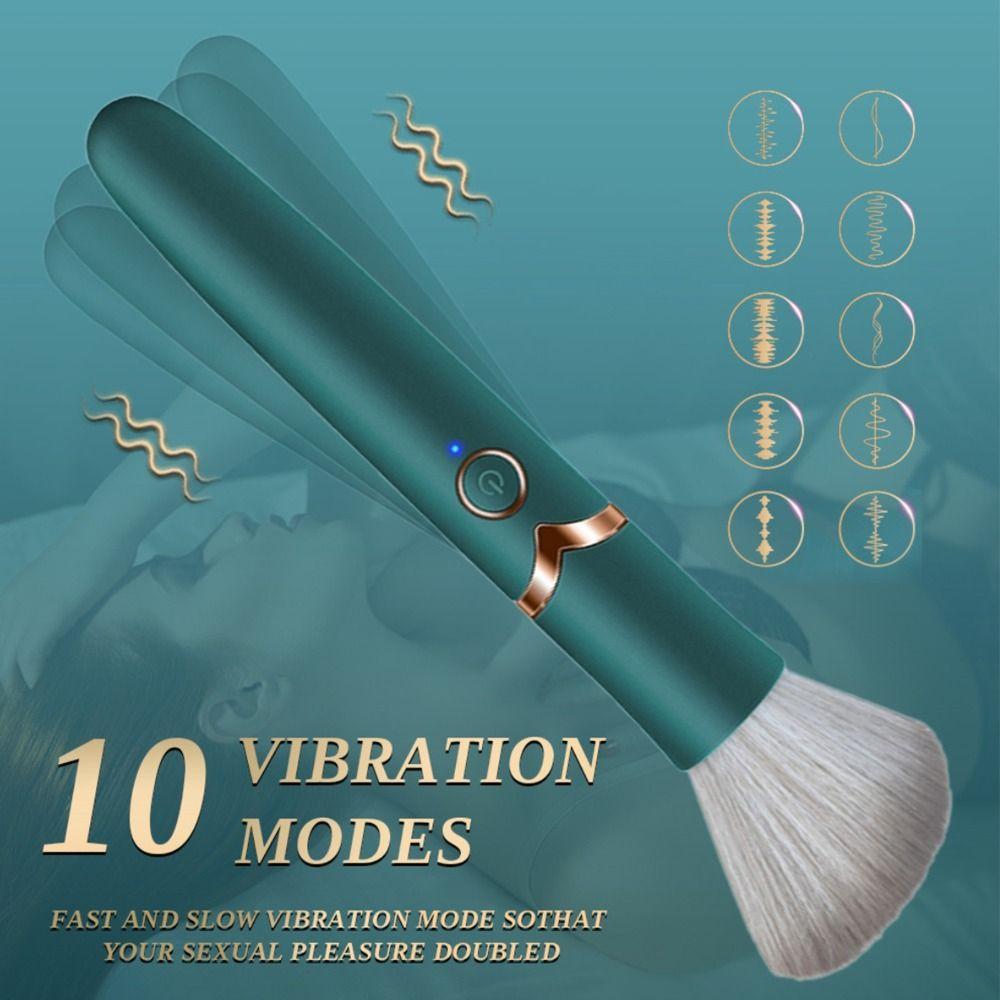 10 Geschwindigkeiten Vibrations Make-up Pinsel Multifunktional Erotische Sex Spielzeuge Weiblicher Orgasmus Klitoral
