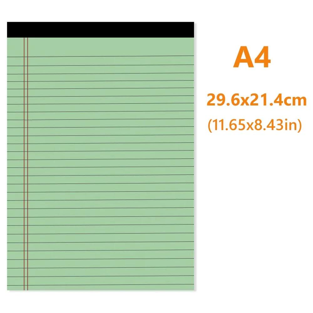 New Durable Portable High Quality Thicken A5/A4 Notebook 50Sheets Tearable Legal Pad Memo Pad School Office