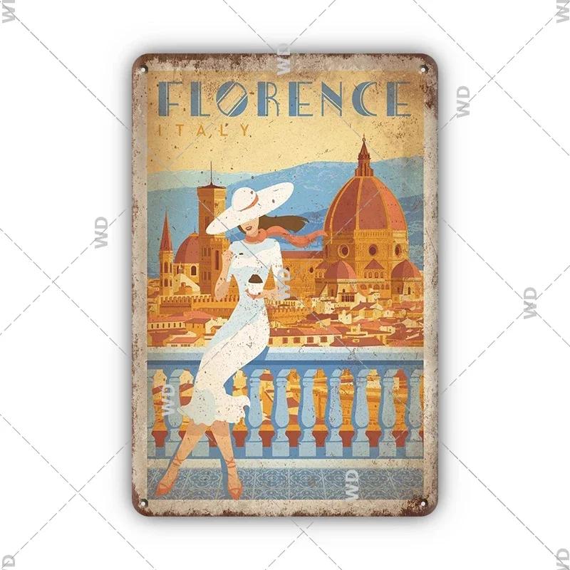 Landscape Ireland City Tin Sign Dublin Metal Signs Vintage Retro Metal Plate Decorative Plaque for Home Club Wall Decor Gift