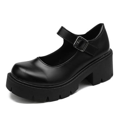 Fashion 2024 Summer Platform Leather Shoes Women Flats Casual Oxford Loafers Thick Bottom Ladies Wedge Lolita Shoes Mary Jane Ladies