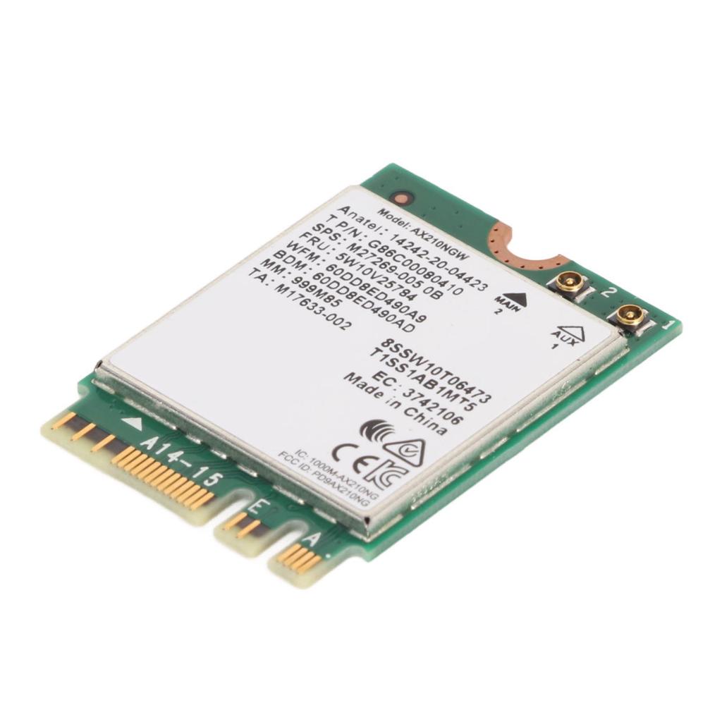 WiFi 6E Wireless Card 2.4G 5G 6G 5400Mbps NGFF M2 BT5.3 MU MIMO 160MHz 802.11ax Wireless Network Card for Laptop