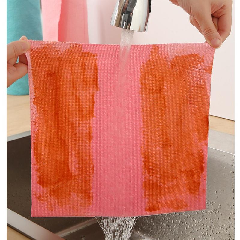 1 Roll Reusable Microfiber Cleaning Towel Sheets per Household Kitchen Wipe Cloth for Dishes Dust Car Windows Cleaning Supplies