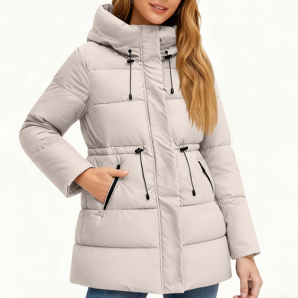 Women's Winter Warm Cotton Jacket Single Breasted Zipper Jacket