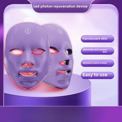 Schönheitsmaske, Farbige LED-Gesichtsmaske Schönheitsinstrument, Haushalts-Photonen-Verjüngungsinstrument Vorsteller
