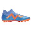 Puma Future Pro Round Toe Lace-Up MG (Rubber Short Studs) Fabric Soccer Shoes Men Soccer Shoes Blue Orange 107173-01